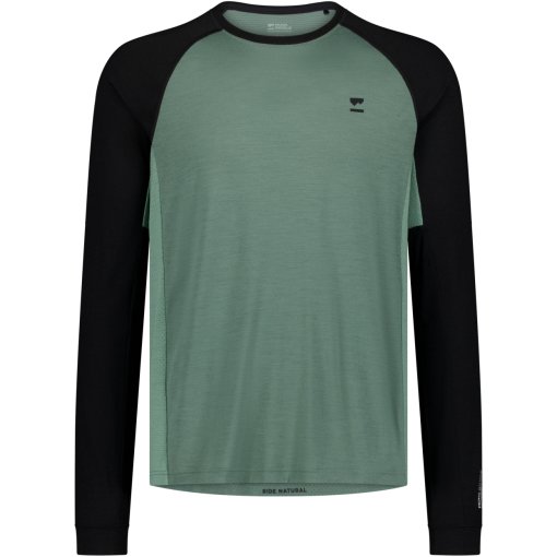 Productfoto van Mons Royale Tarn Merino Shirt met Lange Mouwen Heren - cypress / black / thyme