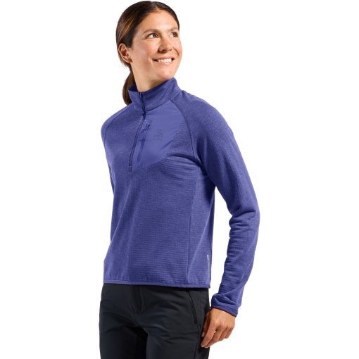Foto de Odlo Mid Layer Mujer - Ascent Half-Zip - skipper blue