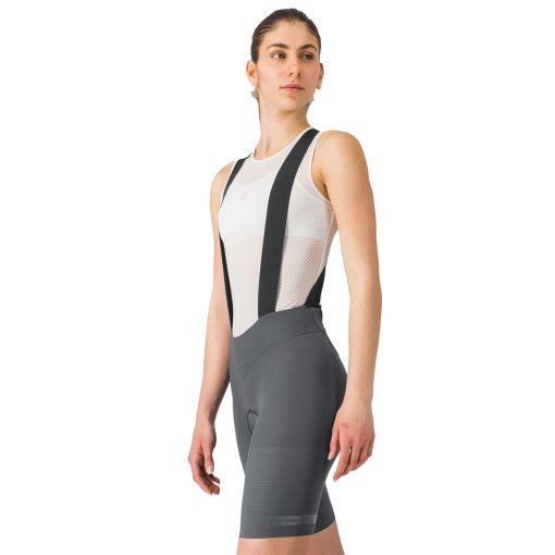 Foto de Castelli Culotte Corto con Tirantes Ciclismo Mujer - Premio Evo DT - smoky grey 021