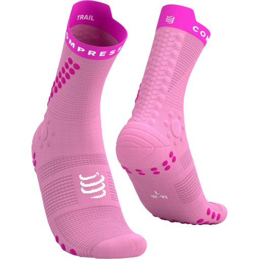 Produktbild von Compressport Pro Racing Kompressionssocken v4.0 Trail - begonia/neon pink