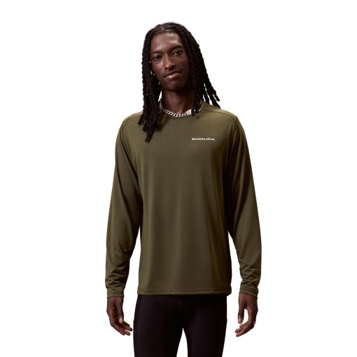 Produktbild von Endura Loop Tech Langarm-Shirt Herren - olive-green