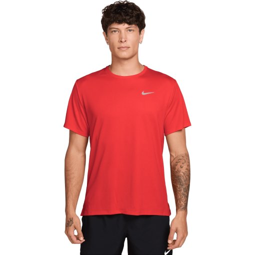 Productfoto van Nike Dri-FIT UV Miler Hardloopshirt Heren - light crimson/reflective silver DV9315-696