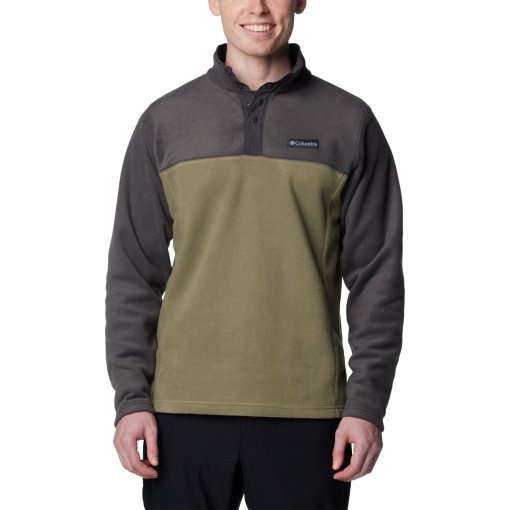 Immagine prodotto da Columbia Pullover in Pile Uomo - Steens Mountain Half Snap II - Stone Green/Shark