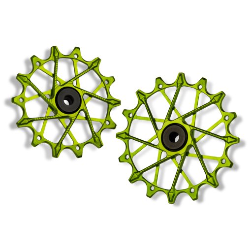 Immagine prodotto da Garbaruk Pulegge Cambio per Shimano | 14-16 denti | 12-velocità - verde