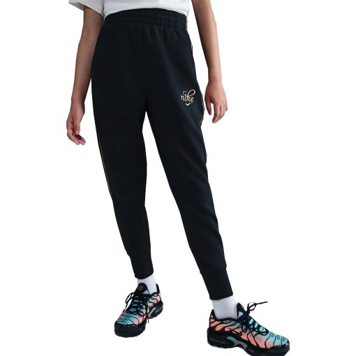 Foto de Nike Pantalones Chándal Niños - Sportswear Club Fleece Oversized - black/metallic gold HV0423-010