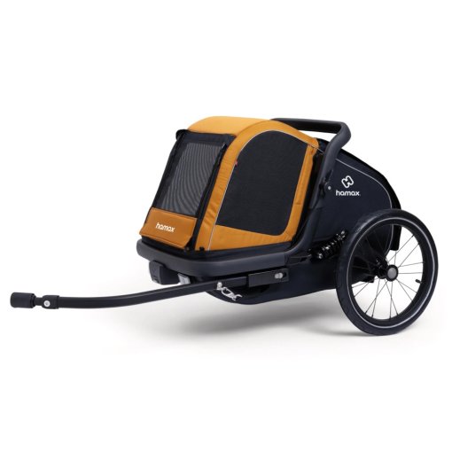 Produktbild von Hamax Milou S Fahrradanhänger für Hunde - Spice/Black