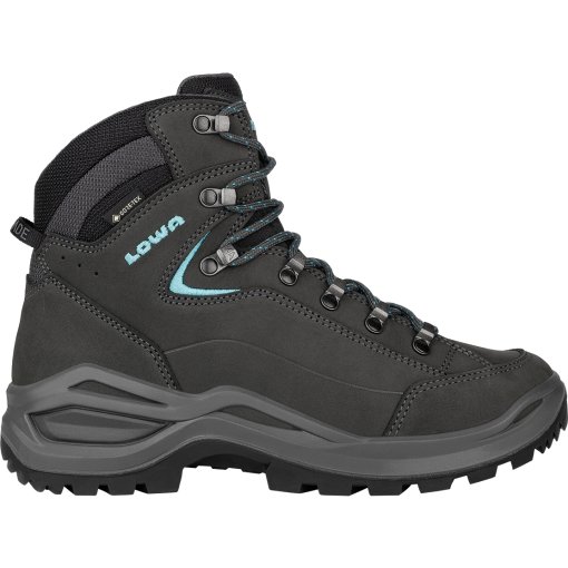 Photo produit de LOWA Chaussures de Randonnée Femme - Renegade Evo GTX Mid - asphalt/turquoise