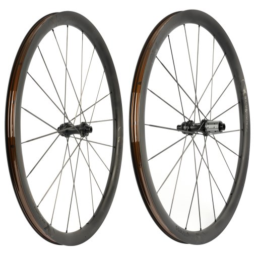 Productfoto van ax-lightness Ultra 35CX Wielset - 28&quot; | Carbon | TLR | Clincher | Centerlock - 12x100mm | 12x142mm - Shimano HG
