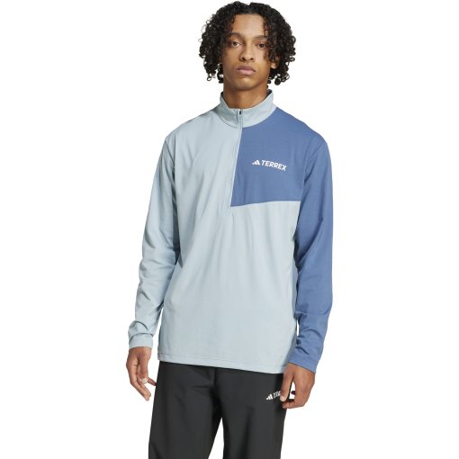 Foto de adidas Camiseta de manga larga Hombre - TERREX Multi 1/2 Zip Fleece - magic grey JE0388