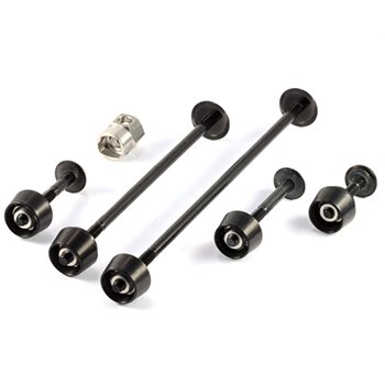 Foto de Pitlock Set 02/LH FW + RW + Saddle Clamp + Headlight + Holder - black