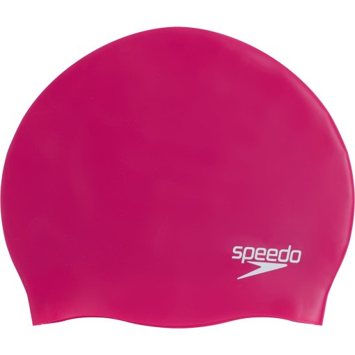 Produktbild von Speedo Plain Moulded Silicone Badekappe - electric pink