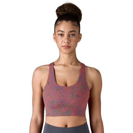 Immagine prodotto da Patagonia Reggiseno Sportivo Donna - Maipo Mid Impact - Sea Run: Potters Red