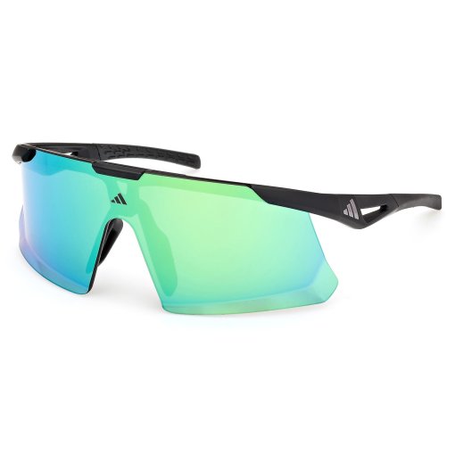 Produktbild von adidas Dunamis EVO-S SP0107 Brille - Matte Black / Green Mirror