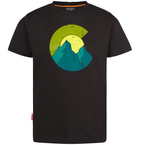 Foto de Trollkids Camiseta Niño - Halsafjord - Negro