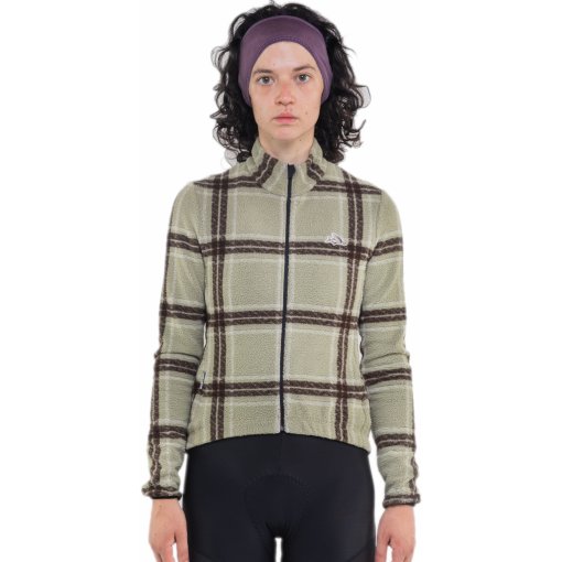Picture of Café du Cycliste Solange Long Sleeve Jersey Women - puddle/chalk
