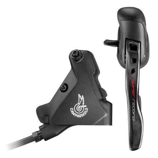 Foto de Campagnolo Super Record DB Freno de Disco Hidráulico - 2x12 Velocidades - Ergopower Izquierdo + Pinza Trasera
