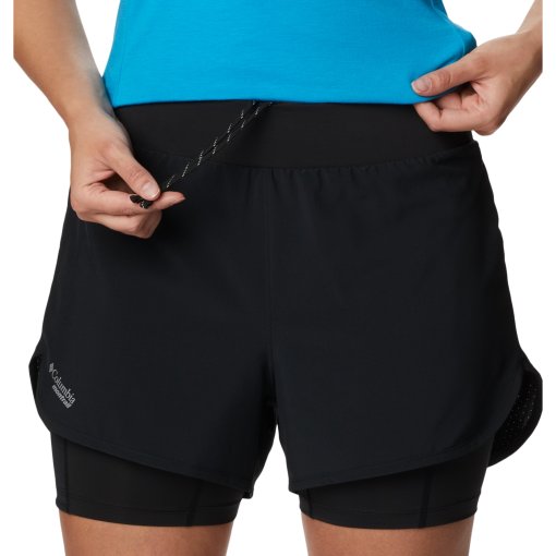 Foto de Columbia 2in1 Malla Corta Mujer - Endless Trail - Negro - Longitud 3&#039;&#039;