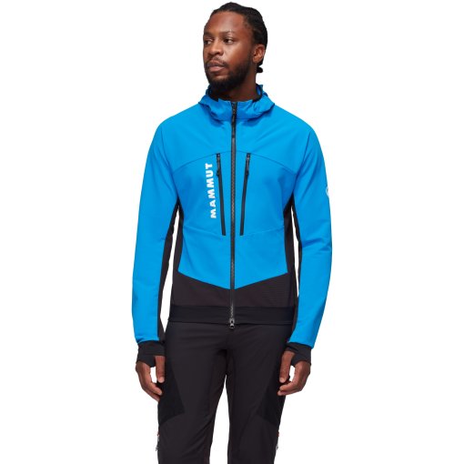Foto de Mammut Chaqueta con Capucha Softshell Hombre - Aenergy Hybrid - glacier blue-negro