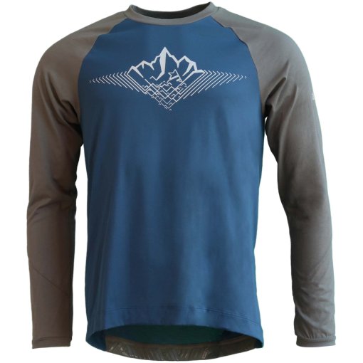 Produktbild von Zimtstern PureFlowz Langarm MTB-Shirt Herren - French Navy / Dusty Olive