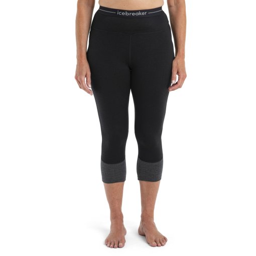 Immagine prodotto da Icebreaker Legging 3/4 Donna - 200 ZoneKnit™ Merino - Nero/Jet Hthr