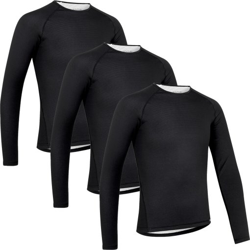 Foto de GripGrab Camisetas Interiores de Manga Larga Hombre - RIDE Thermal - Pack de 3 - Negro