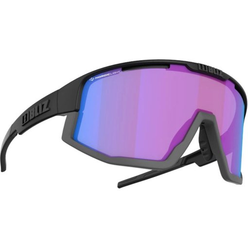 Immagine prodotto da Bliz Fusion Nano Optics | Nordic Light - Glasses - Matt Black / Begonia - Violet w Blue Multi