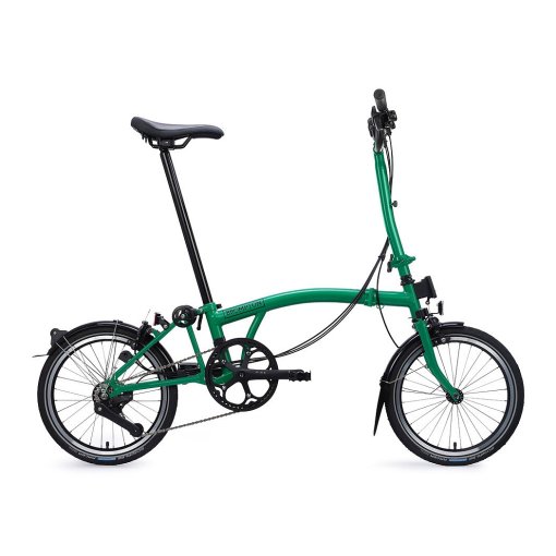 Produktbild von Brompton C Line Advanced - 12-Speed - High Bar - Extended Seatpost - Rear Rack &amp; Dynamo - 16&quot; Faltrad - 2026 - palm green