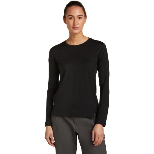 Foto de Icebreaker Camiseta de Manga Larga Mujer - 150 MerinoFine™ Ace - Negro