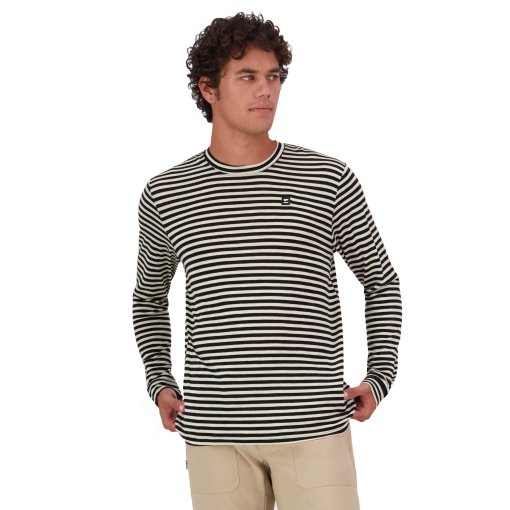 Photo produit de Mons Royale Icon Merino T-shirt manches longues pour hommes - mr stripe