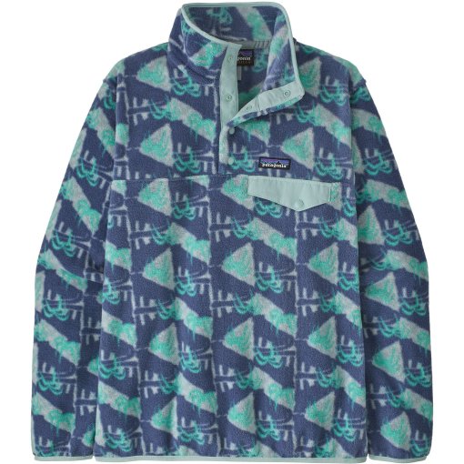 Produktbild von Patagonia Lightweight Synchilla Snap-T Fleece Pullover Damen - Jaguar Geo: Blue Sage
