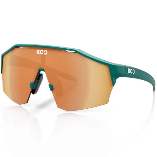 Picture of KOO Alibi Sunglasses - Large | Persian Green Matt - Orange Mirror