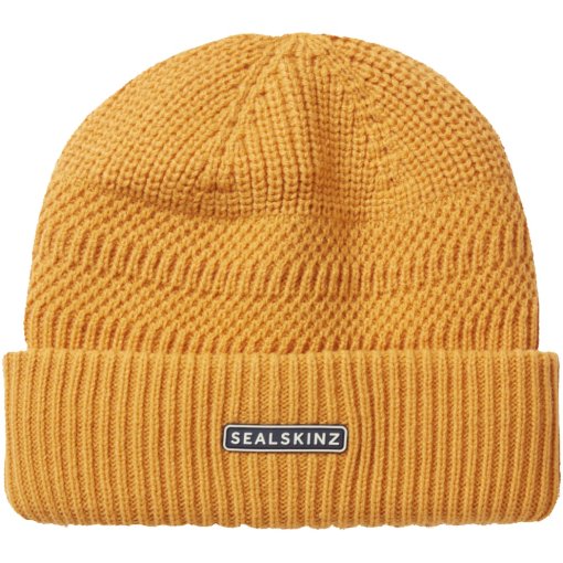 Slika izdelka SealSkinz Gressenhall nepremočljiva pletena kapa za hladno vreme - Yellow