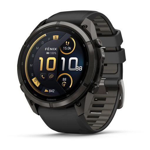 Picture of Garmin fenix 9 Pro inReach GPS Smartwatch - 51mm - Carbon Gray DLC Titanium - Black/Pebble Gray
