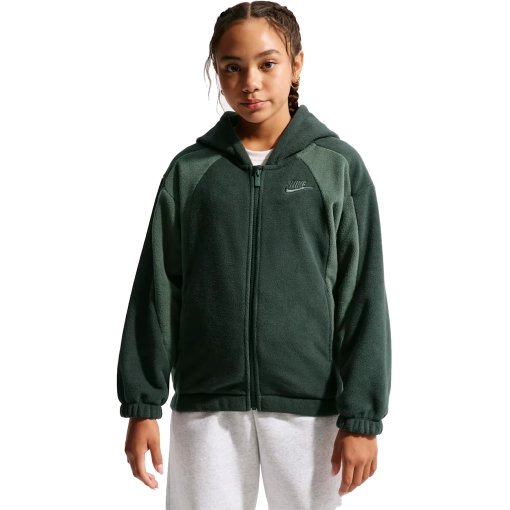 Produktbild von Nike Club Fleece Winter Kapuzenjacke Kinder - black spruce/camo green/camo green IM4619-317
