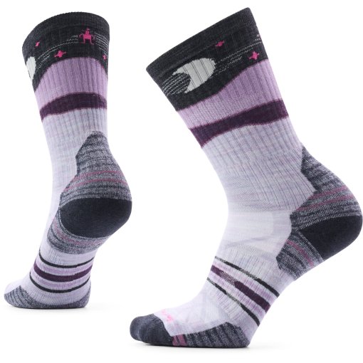 Slika izdelka SmartWool Targeted Cushion Lunar Trek Crew Pohodniške nogavice za ženske - H76 purple eclipse