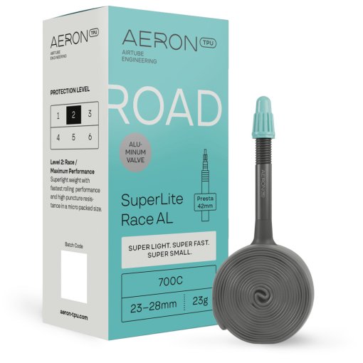 Photo produit de Aeron SuperLite Race AL Road Chambre à air - 28&quot; | 23-28mm - SV - 42mm