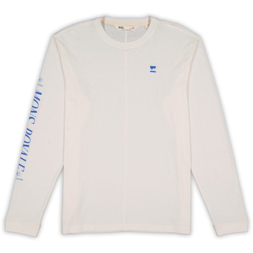 Foto de Mons Royale Camiseta de Manga Larga Hombre - Yonder Merino Organic Cotton - vintage white 1265