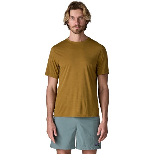 Productfoto van Patagonia Cap Cool Ultra T-shirt voor heren - Bobcat Brown - Light Bobcat Brown X-Dye