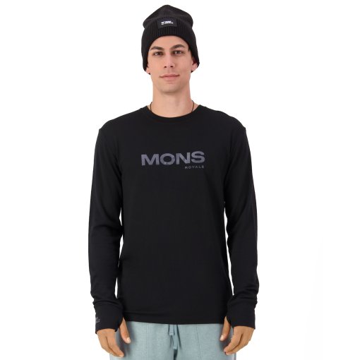 Picture of Mons Royale Yotei Merino Classic Long Sleeve Men - black 1379