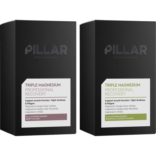 Immagine prodotto da PILLAR Performance Integratore Alimentare - Triple Magnesium Travel Pack - 15x5g