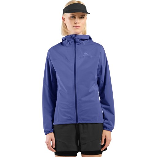 Foto de Odlo Chaqueta Impermeable Running Mujer - X-Alp Performance Knit - skipper blue