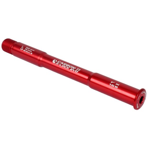 Produktbild von Carbon-Ti X-Lock EVO Steckachse - 15x110mm Boost - X-Fox - M14x1.5mm - Länge 155mm - rot