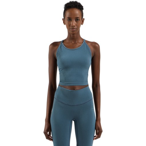 Foto de Odlo Top Crop 2 en 1 Mujer - Active 365 - dark slate