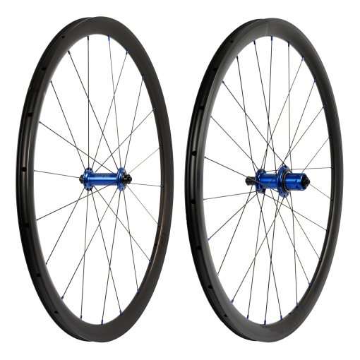 Photo produit de Tune TSR 35 Paire de roues - 28&quot; | Mig / Mag | Standard Bearings | Clincher | QR 100 / 130 - HG - bleu - Offre spéciale