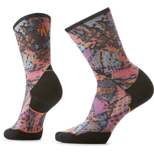 Produktbild von SmartWool Targeted Cushion Triangle Prism Print Crew Trailrunning Socken Damen - N71 garden pink