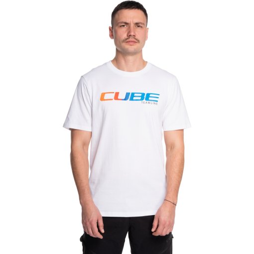 Foto de CUBE Camiseta Hombre - Organic - TEAMLINE blanco