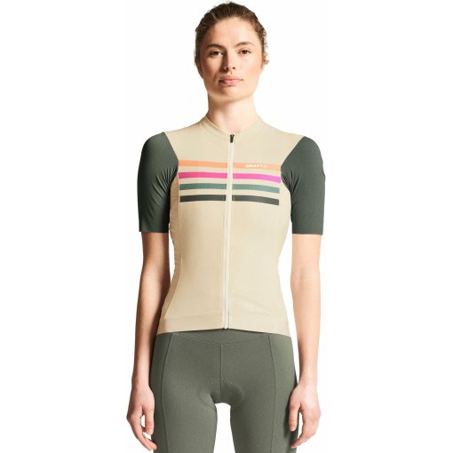 Kuva tuotteesta CRAFT Endur Training Pyöräilypaita naisille - Tofu/Green