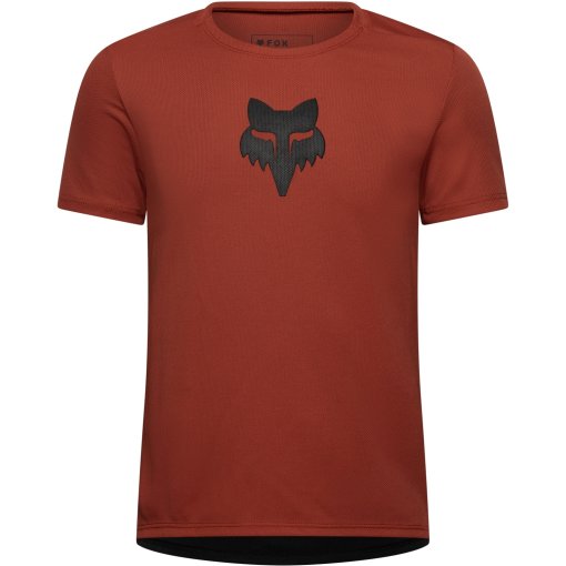 Picture of FOX Ranger Fox Head Shortsleeve MTB Jersey Youth - amber scarlet
