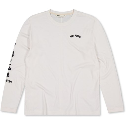 Foto de Mons Royale Camiseta de Manga Larga Hombre - Yonder Merino Organic Cotton - vintage white
