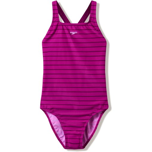 Picture of Speedo Endurance+ Printed Medalist Swimsuit Women - berry cool/wineberry